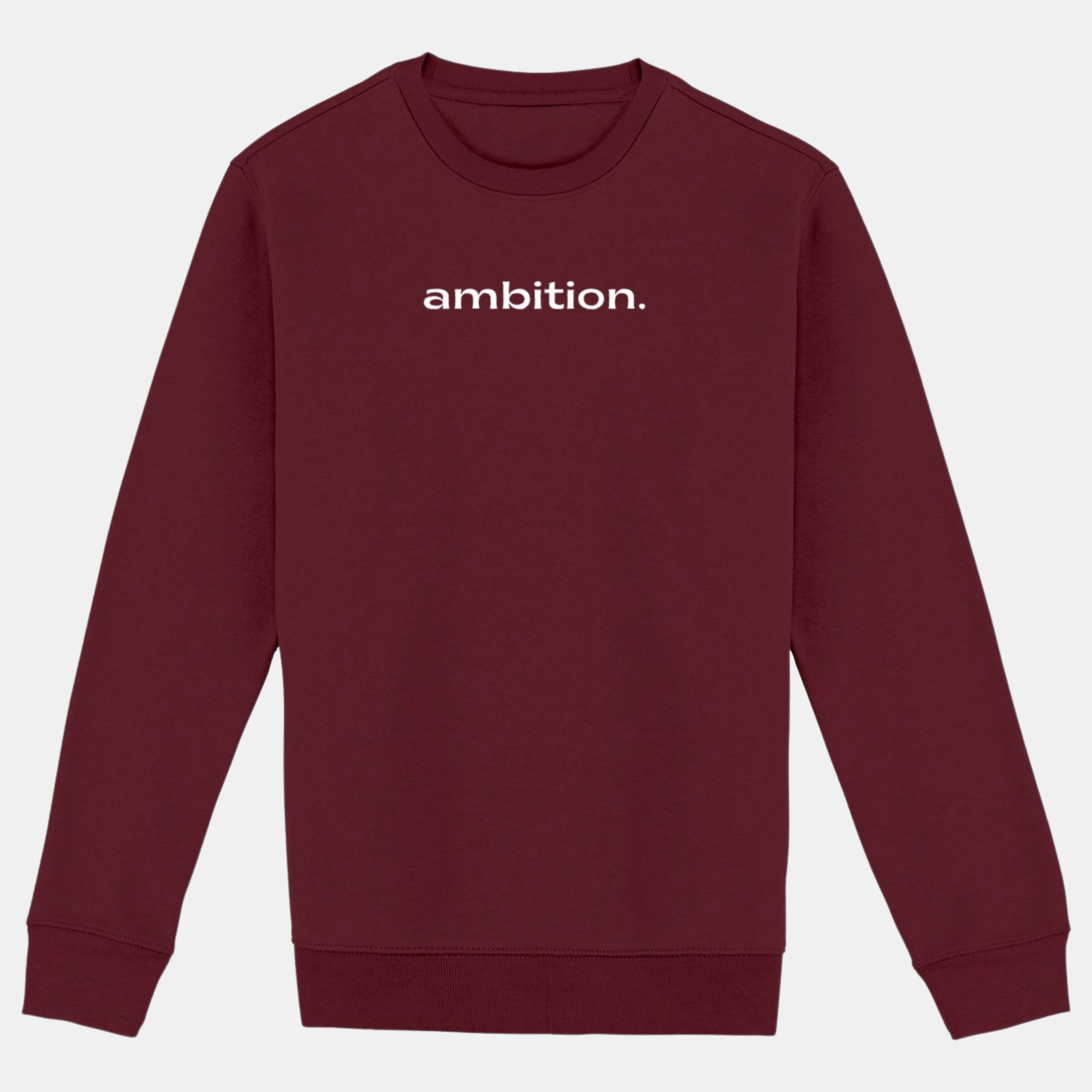 Sweat-Shirt unisexe logo Ambition blanc