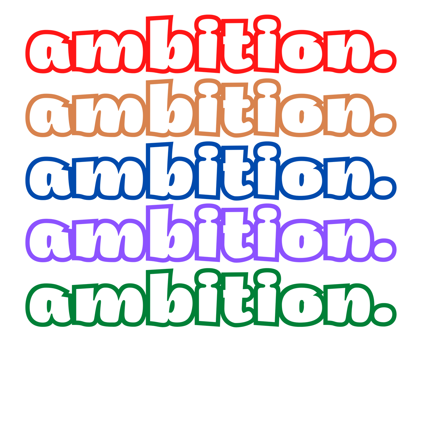 T-Shirt Ambition Multi